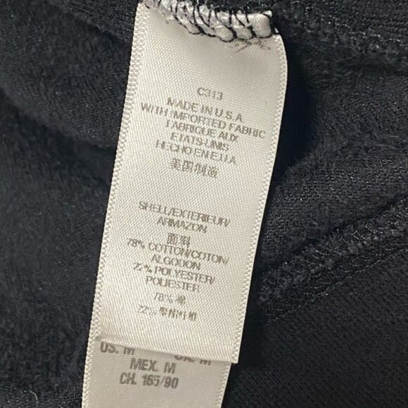 Juicy Couture Black Velour Hoodie Size M — Logo Back with Crown & Crest - Picture 9 of 9